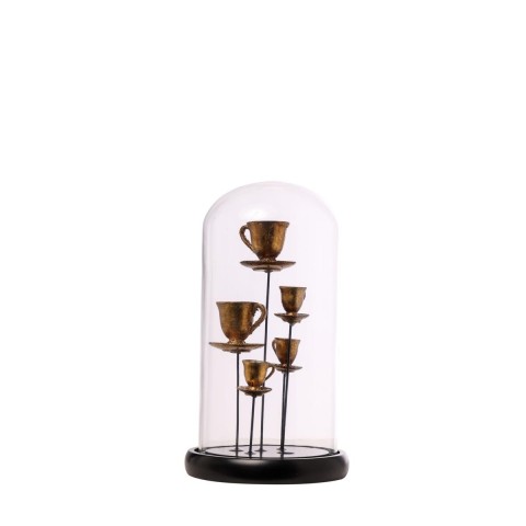 CAMPANA VETRO CON TAZZINE 14X2